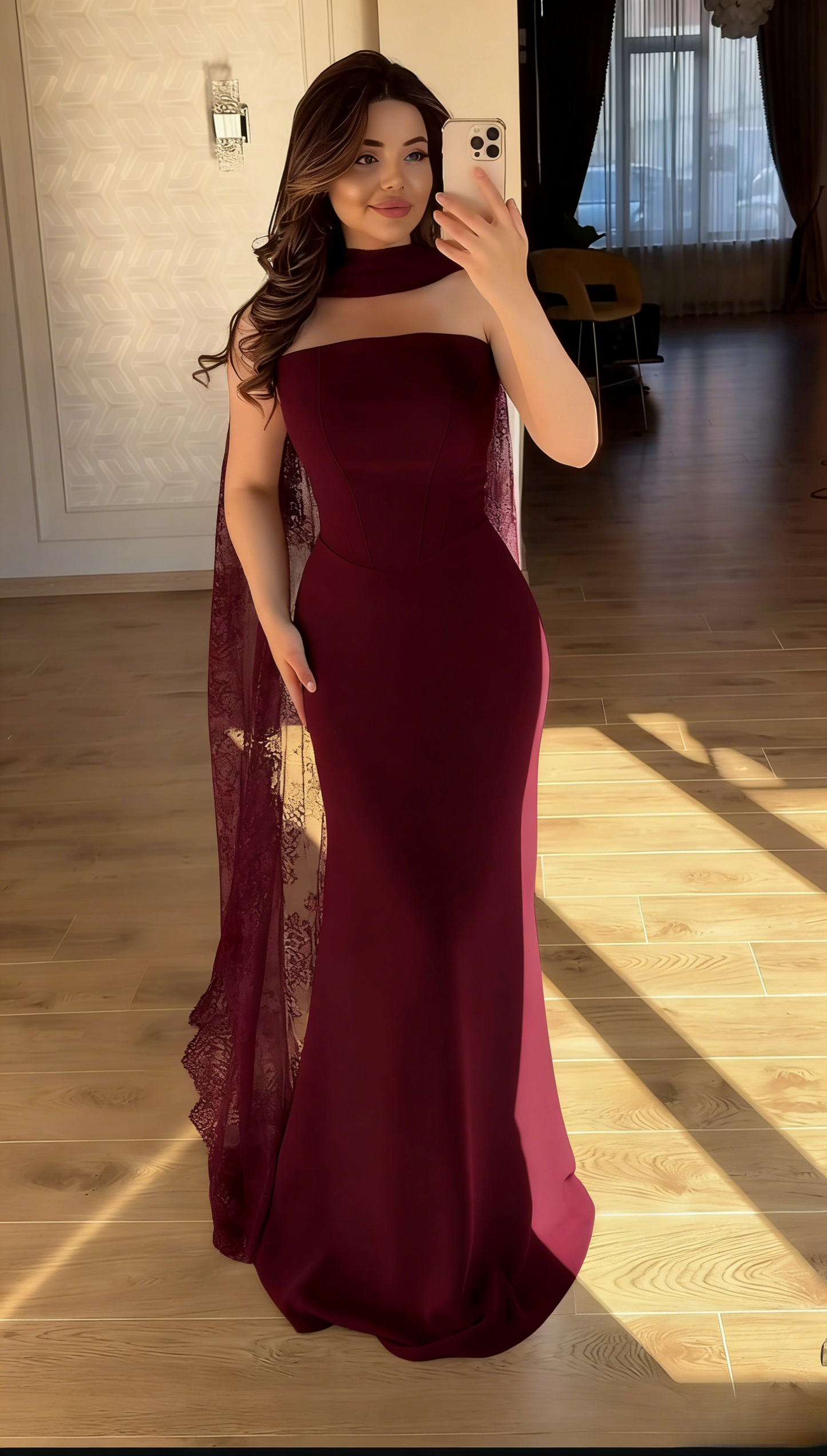 Chic Blue Bridsmaid Dresses Chiffon Sheath Long Prom Dresses Strapless Evening Gowns ED05802