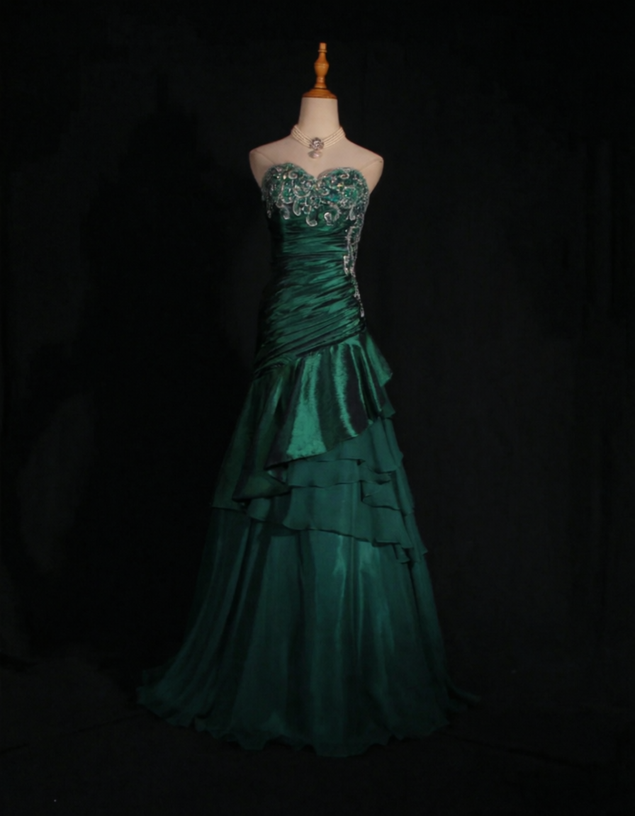 Wunderschönes dunkelolivgrünes herzförmiger Ausschnitt A-Linie Satin Tüll Kurzes Ballkleid Homecoming-Kleid ED02575