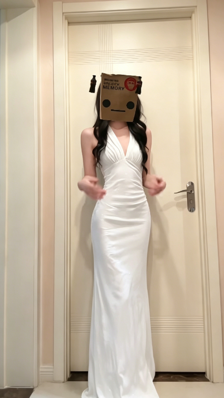 Chic Sheath Navy Blue Long Prom Dresses Satin V-Neck Evening Dresses Sleeveless Birthday Dresses ED05918