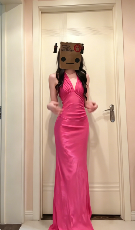 Chic Sheath Navy Blue Long Prom Dresses Satin V-Neck Evening Dresses Sleeveless Birthday Dresses ED05918