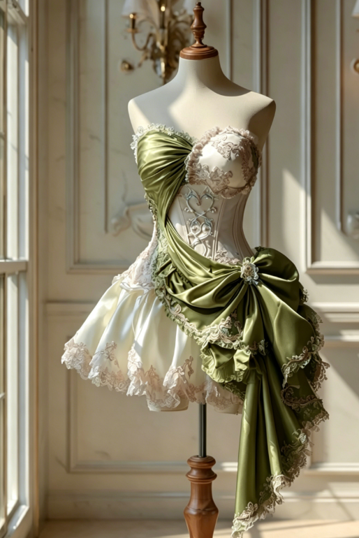 Gorgeous A-Line Blue Short Prom Dresses Satin Lace Sweetheart Birthday Dresses Sleeveless Evening Dresses ED06027