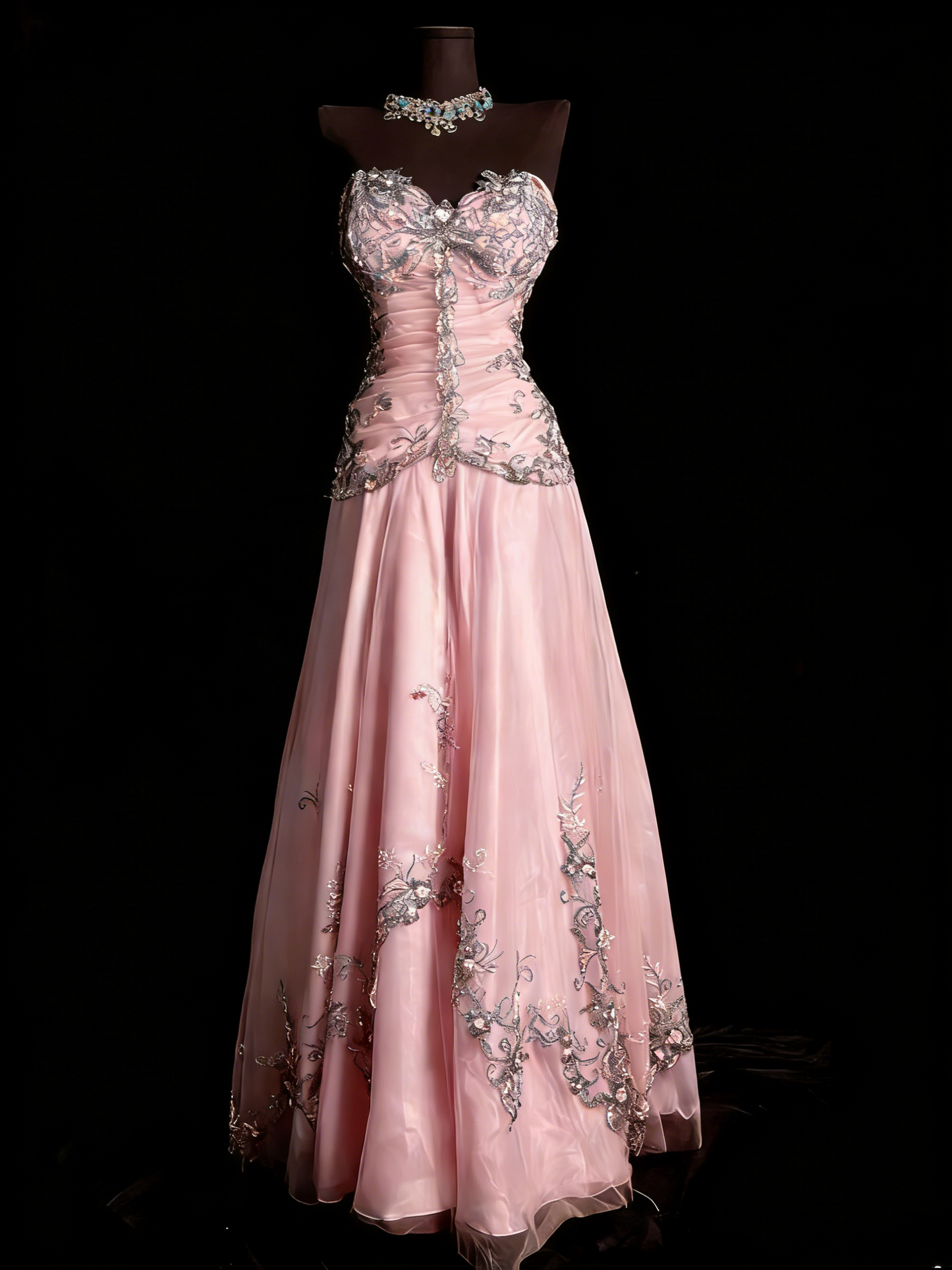 Chic Blue Long Prom Dresses Sweetheart A-Line Evening Dresses Beaded Tulle Sleeveless Party Dresses ED06125