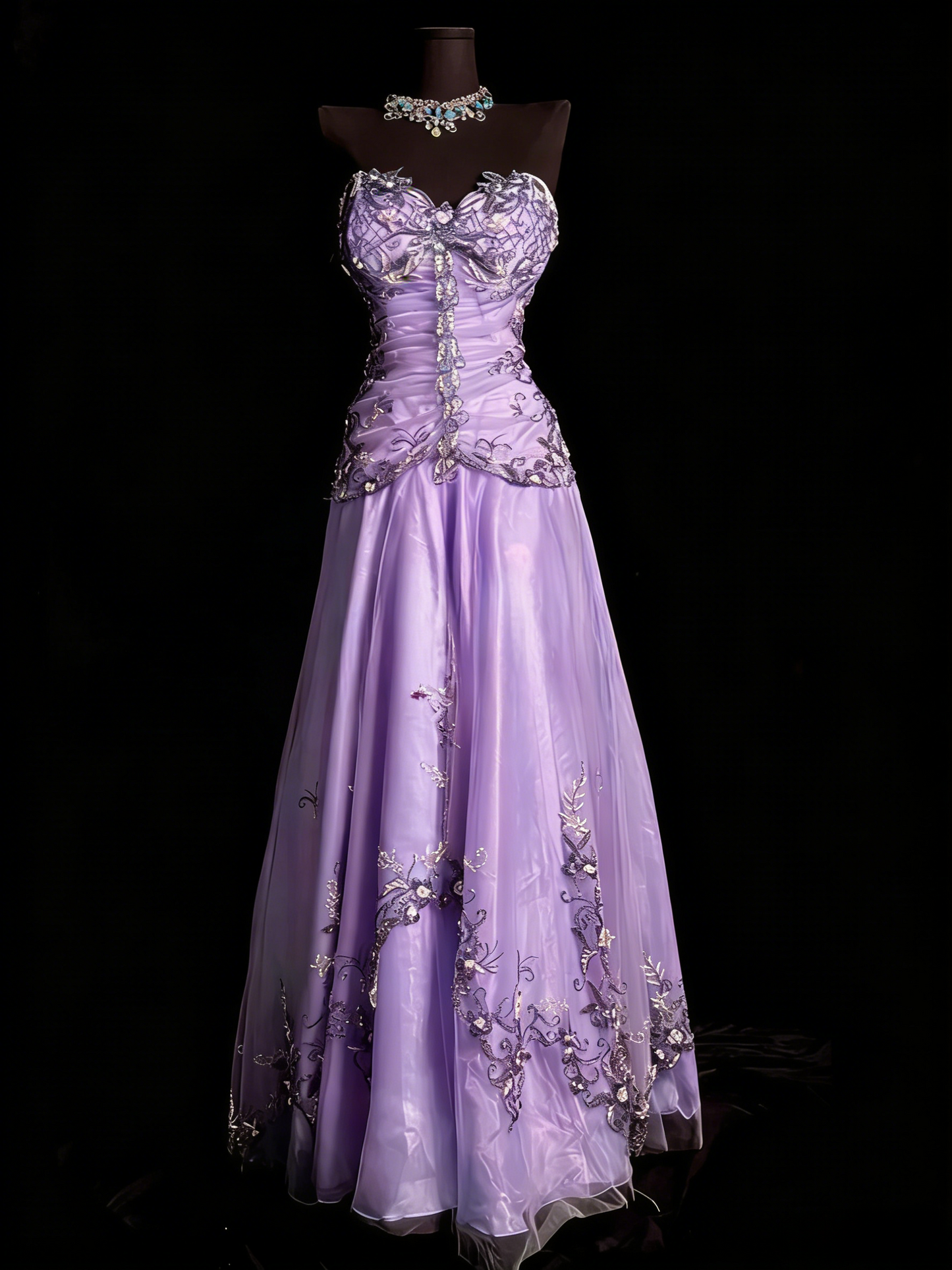 Chic Blue Long Prom Dresses Sweetheart A-Line Evening Dresses Beaded Tulle Sleeveless Party Dresses ED06125