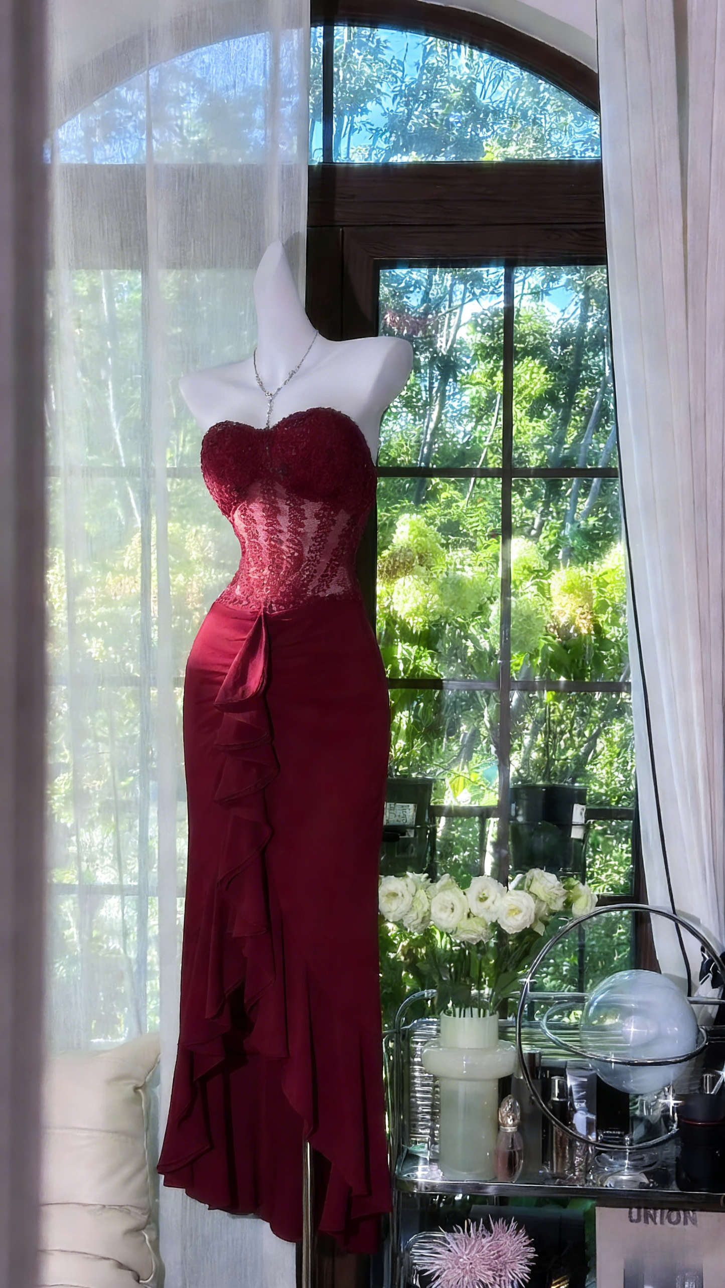 Fairy Green Short Prom Dresses Beaded Chiffon Sweetheart Sheath Evening Dresses ED06191