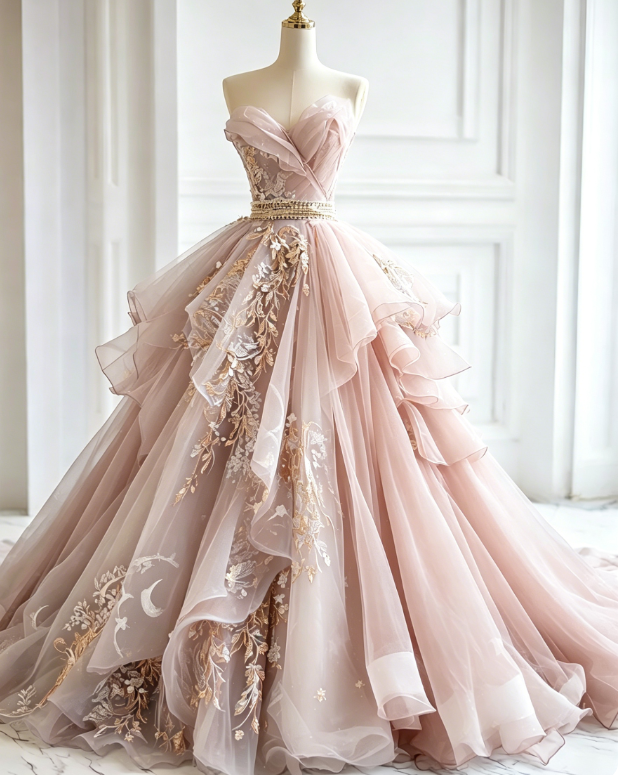 Chic Gray Blue Long Prom Dresses Tulle Applique Sweetheart A-Line Evening Dresses Sleeveless Birthday Dresses ED06211