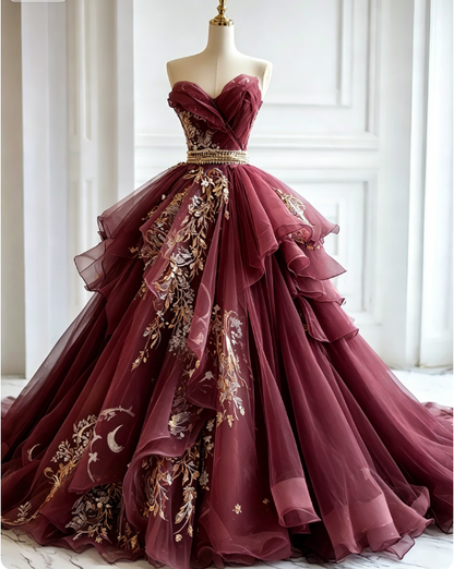 Chic Gray Blue Long Prom Dresses Tulle Applique Sweetheart A-Line Evening Dresses Sleeveless Birthday Dresses ED06211