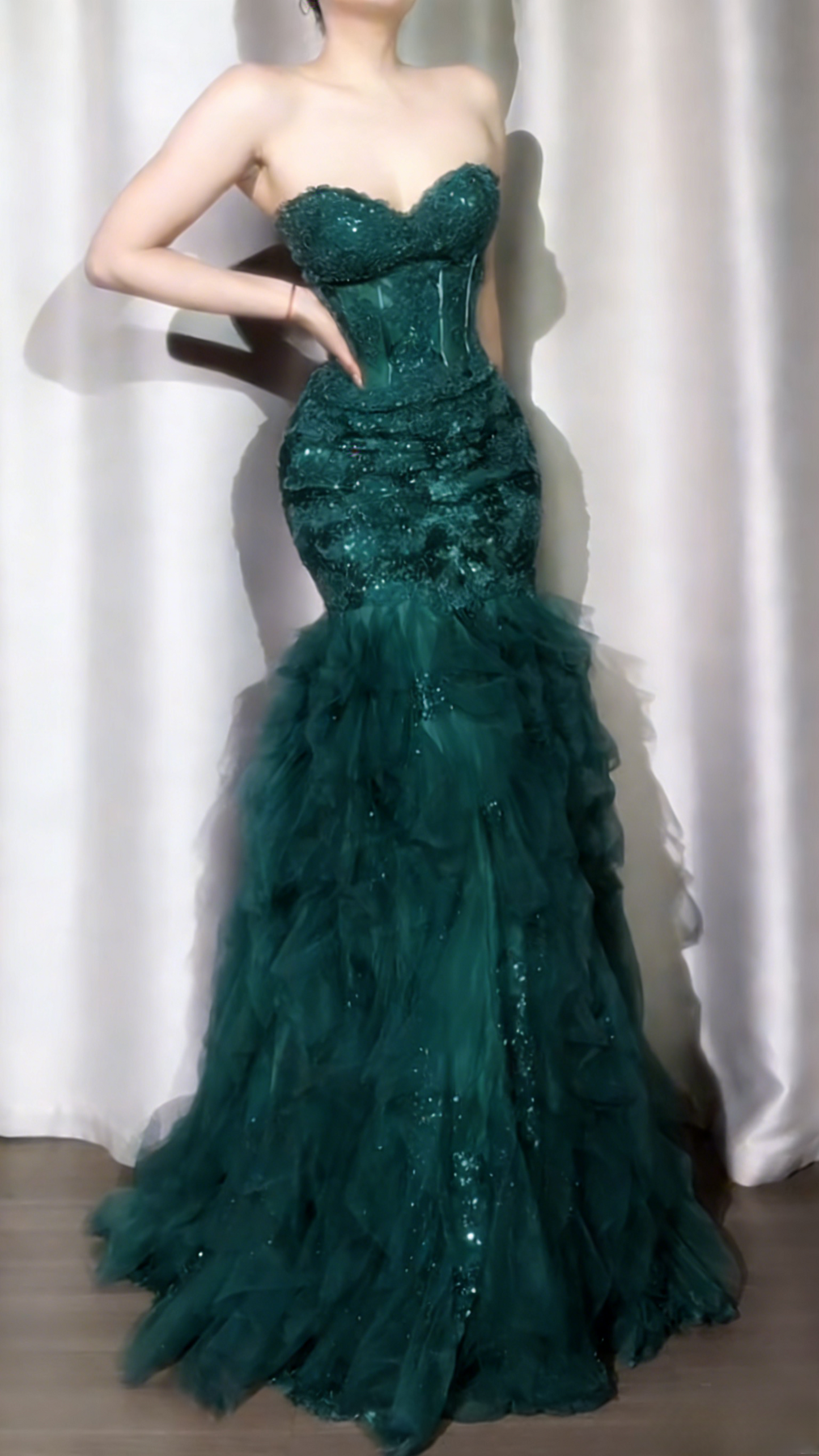Elegant Purple Long Prom Dresses Sweetheart Mermaid Birthday Dresses Tulle Sleeveless Evening Dresses ED06229