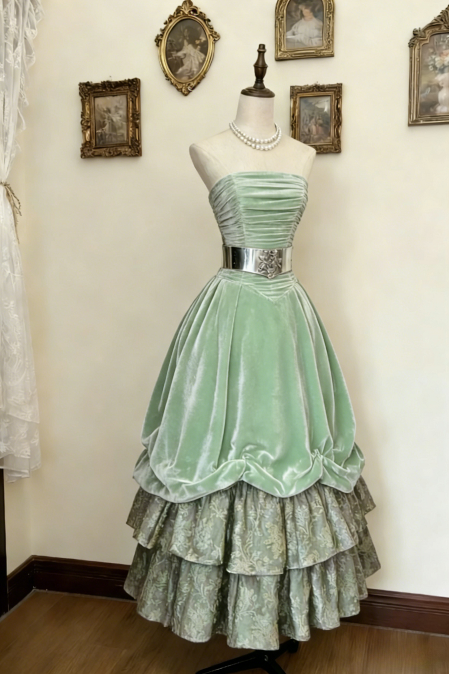 Fairy Plum Prom Dress Strapless A-Line Evening Dress Velvet Sleeveless Birthday Dress ED06766