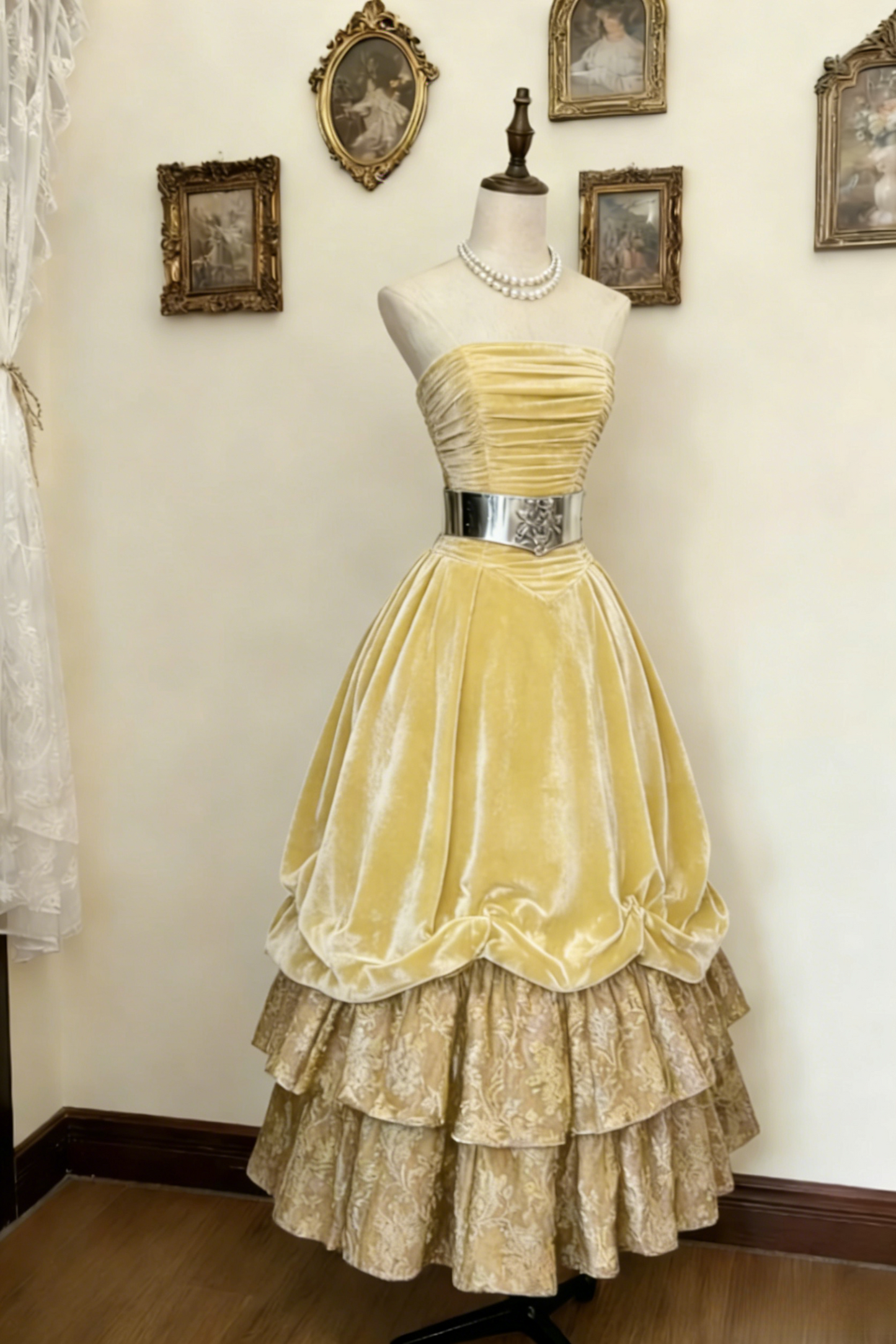 Fairy Plum Prom Dress Strapless A-Line Evening Dress Velvet Sleeveless Birthday Dress ED06766