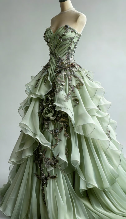 Gorgeous Green Prom Dress Sweetheart A-Line Tulle Evening Dress  Sleeveless Birthday Dress ED07161