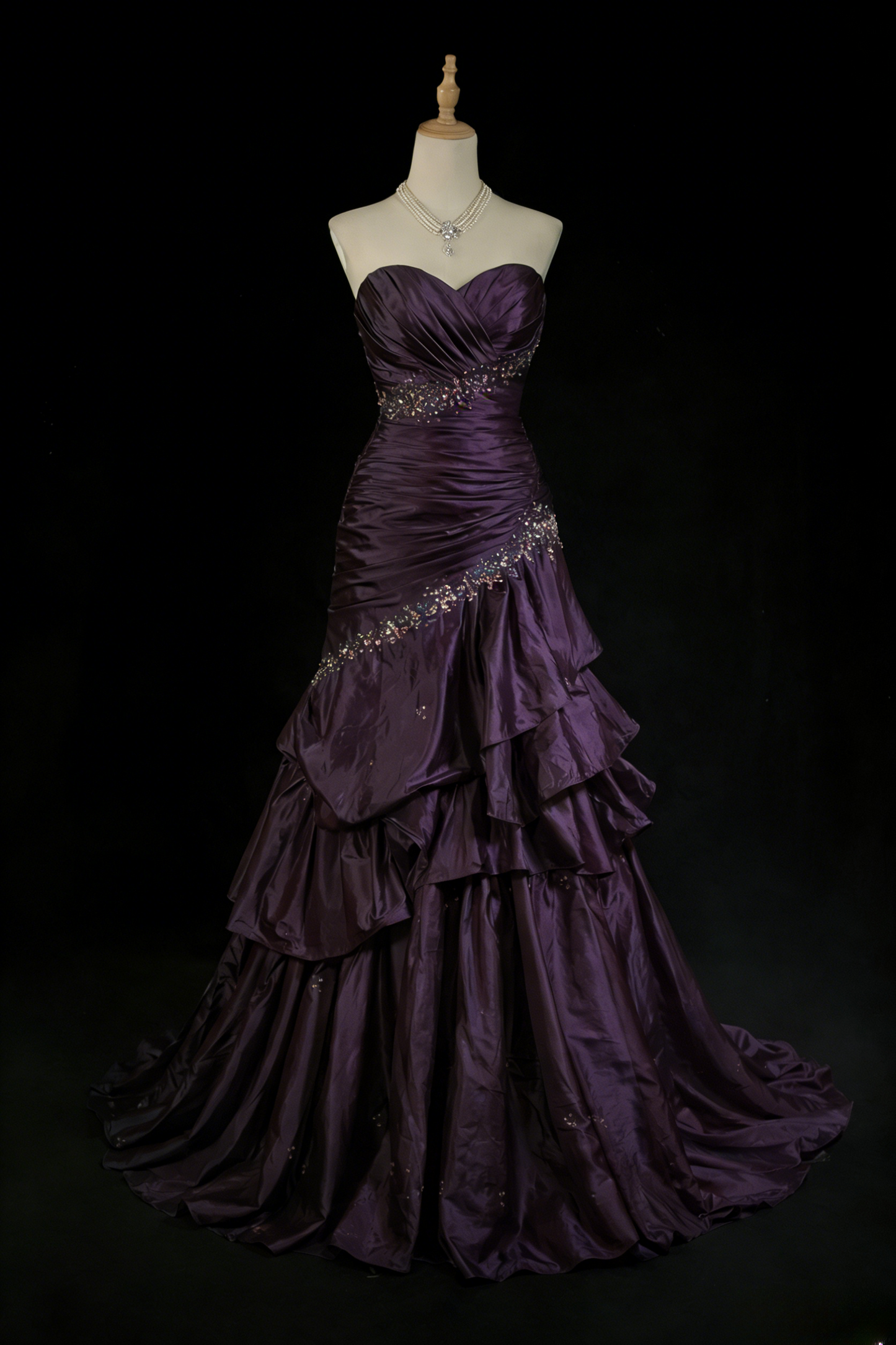 Chic Teal Prom Dress Satin Sweetheart A-Line Long Evening Dress ED07251