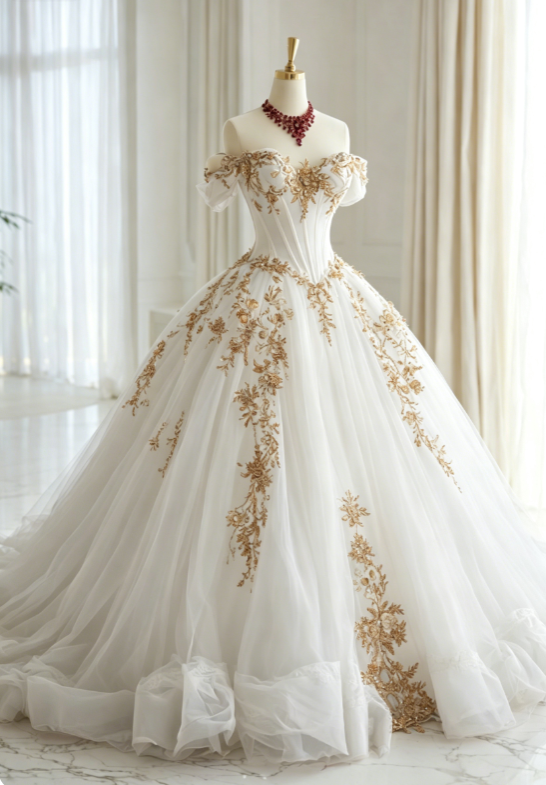 Cute Dark Red Long Prom Dress Off-shoulder Tulle A-Line Evening Dress Sleeveless Applique Sweet 16 Dress ED07322