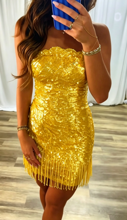 Cute Blue Short Homecoming Dress Sheath Sequins Semi-Formal Dress ED10189