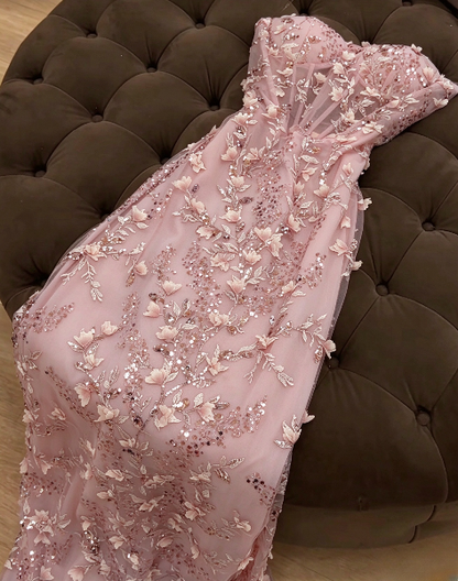 Blue Prom Dress Sheath Tulle Long Evening Dress ED11132