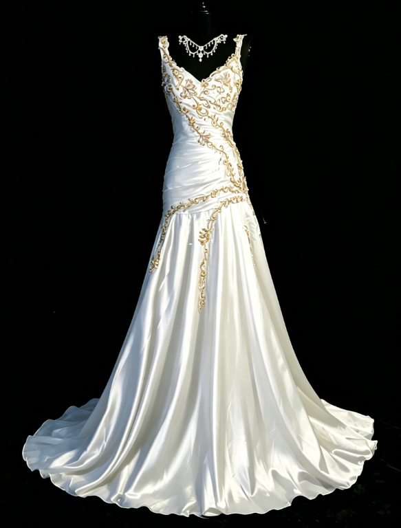 Chic Burgundy Formal Dresses, V-neck A-Line Long Prom Dresses, Embroidery Satin Sleeveless Evening Dresses EP06516